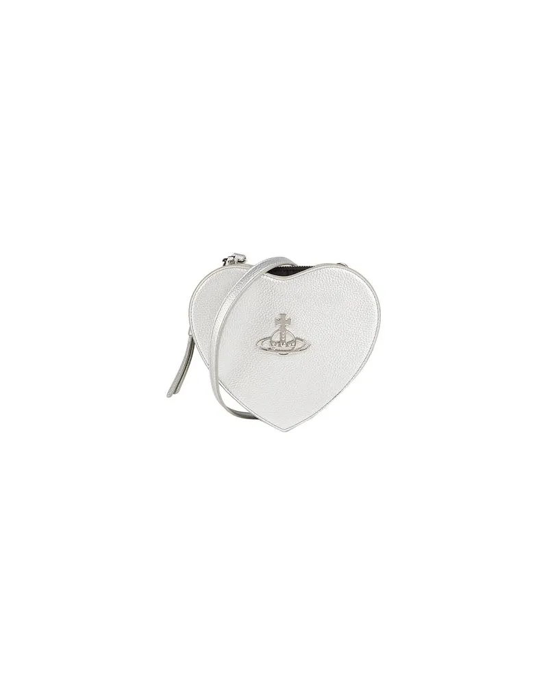 Vivienne Westwood LOUISE HEART CROSSBODY  - TASCHEN - Umhängetascheauf YOOX.COM Silber