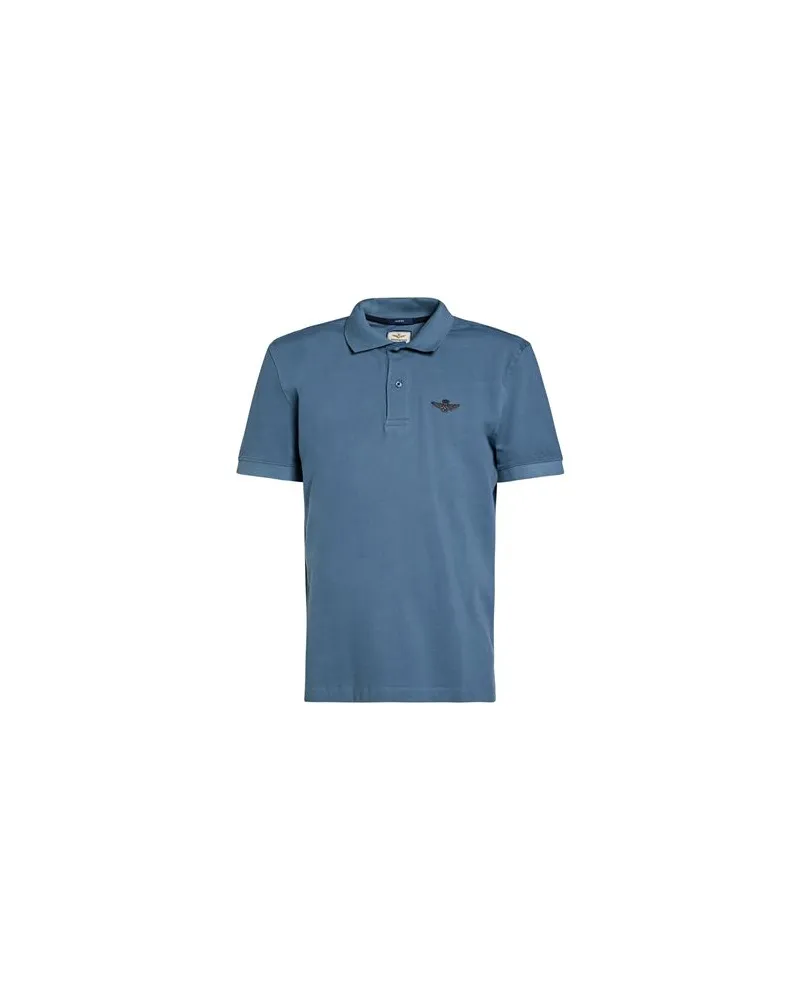 Aeronautica Militare TOPS - Poloshirtsauf YOOX.COM Taubenblau