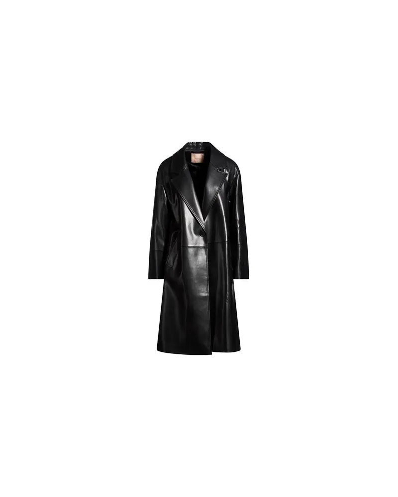 Twin-Set JACKEN & MÄNTEL - Mäntelauf YOOX.COM Schwarz