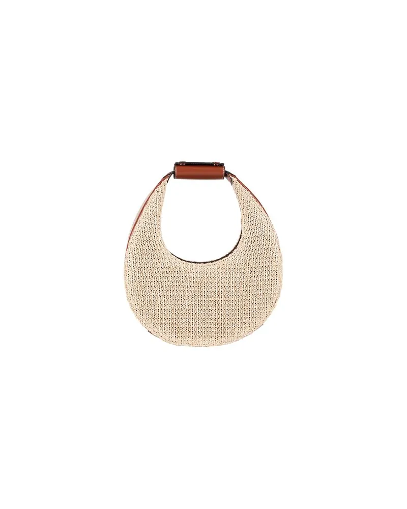 STAUD RAFFIA MINI MOON BAG  - TASCHEN - Handtaschenauf YOOX.COM Beige