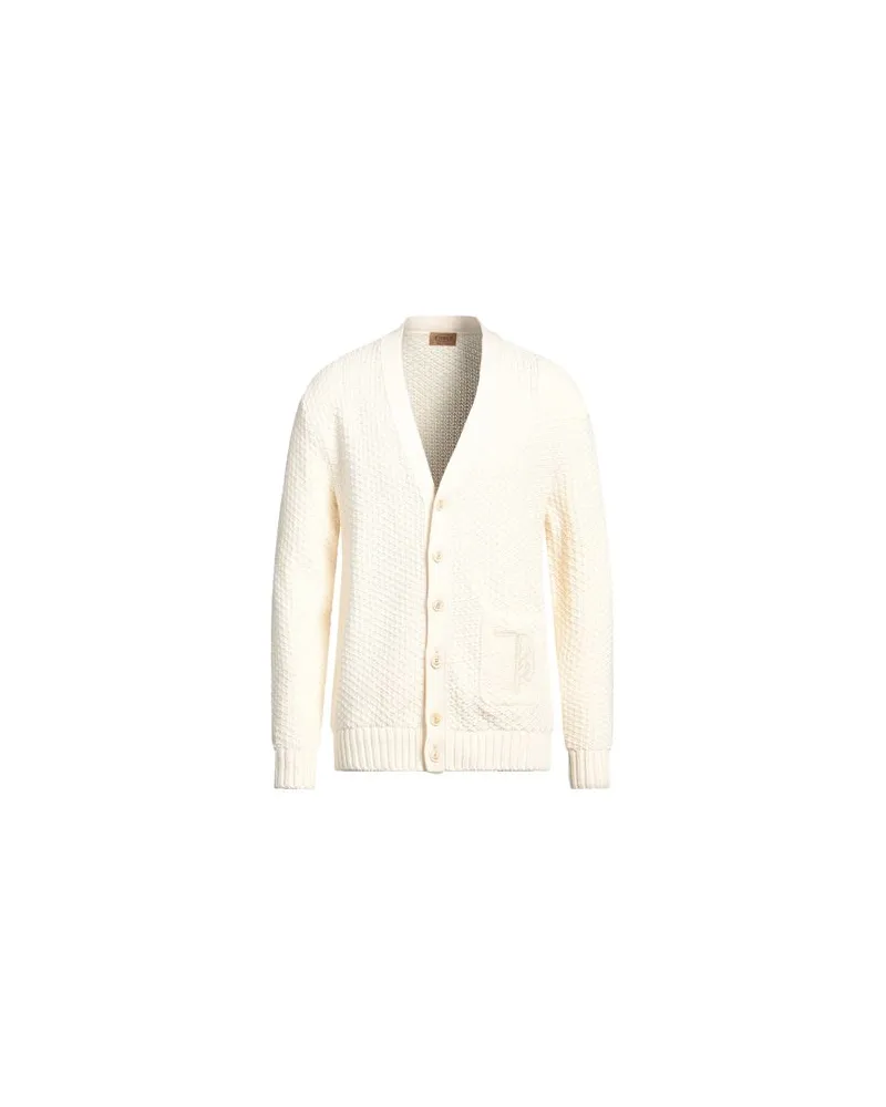 TOD'S STRICKWAREN - Strickjackenauf YOOX.COM Cremeweiß