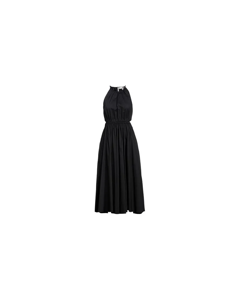 Michael Kors HALTER CTN MIDI DRESS  - KLEIDER - Midi-Kleiderauf YOOX.COM Schwarz
