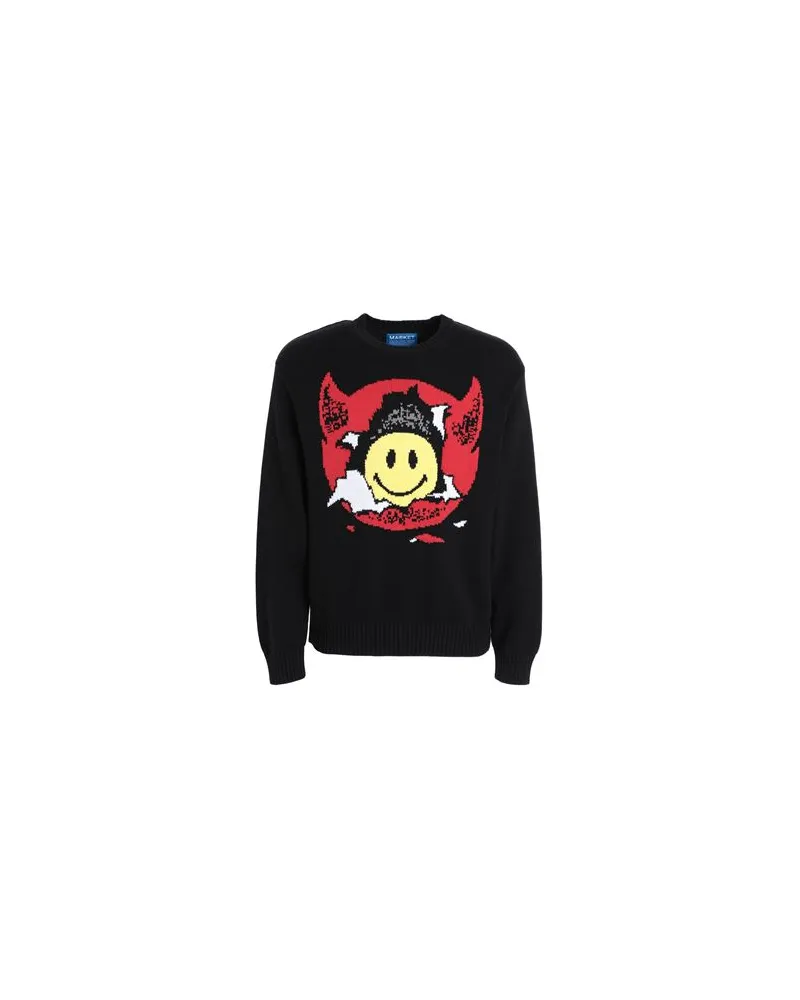 Market Smiley Inner Peace Sweater  - STRICKWAREN - Pulloverauf YOOX.COM Schwarz