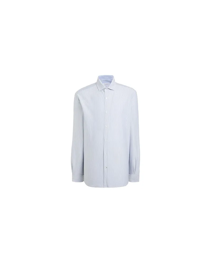 Brunello Cucinelli TOPS - Hemdenauf YOOX.COM Hellblau