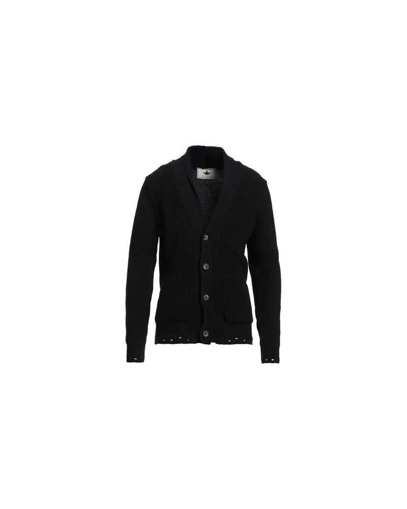 Macchia J STRICKWAREN - Strickjackenauf YOOX.COM Schwarz