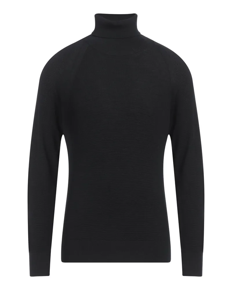 Paolo Pecora Milano Rollkragenpullover Schwarz