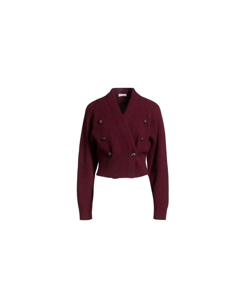 Brunello Cucinelli STRICKWAREN - Strickjackenauf YOOX.COM Purpur