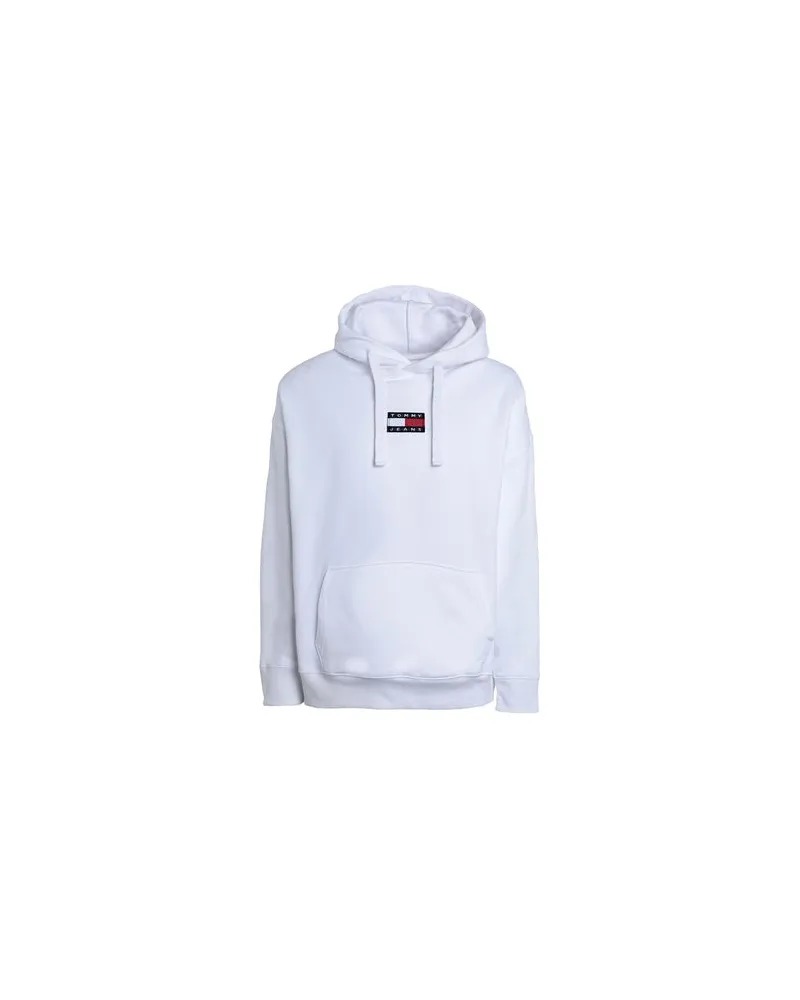 Tommy Hilfiger TJM TOMMY BADGE HOODIE  - TOPS - Sweatshirtsauf YOOX.COM Weiß