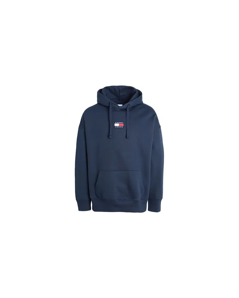 Tommy Hilfiger TJM TOMMY BADGE HOODIE  - TOPS - Sweatshirtsauf YOOX.COM Nachtblau
