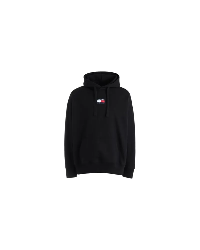 Tommy Hilfiger TJM TOMMY BADGE HOODIE  - TOPS - Sweatshirtsauf YOOX.COM Schwarz