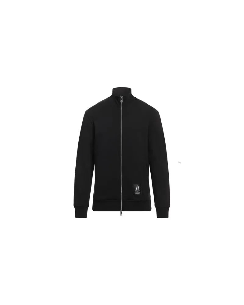Armani Exchange TOPS - Sweatshirtsauf YOOX.COM Schwarz