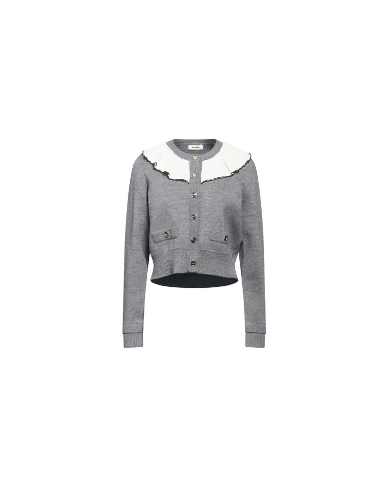 Sandro STRICKWAREN - Strickjackenauf YOOX.COM Grau