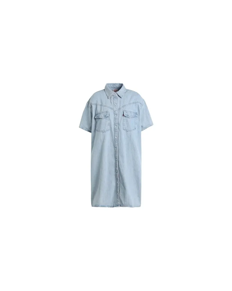 Levi's ELOWEN WESTERN DRESS - KLEIDER - Mini-Kleiderauf YOOX.COM Blau