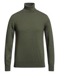 Alpha Studio Rollkragenpullover Militärgrün