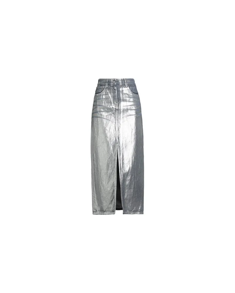 MSGM HOSEN & RÖCKE - Jeansröckeauf YOOX.COM Silber