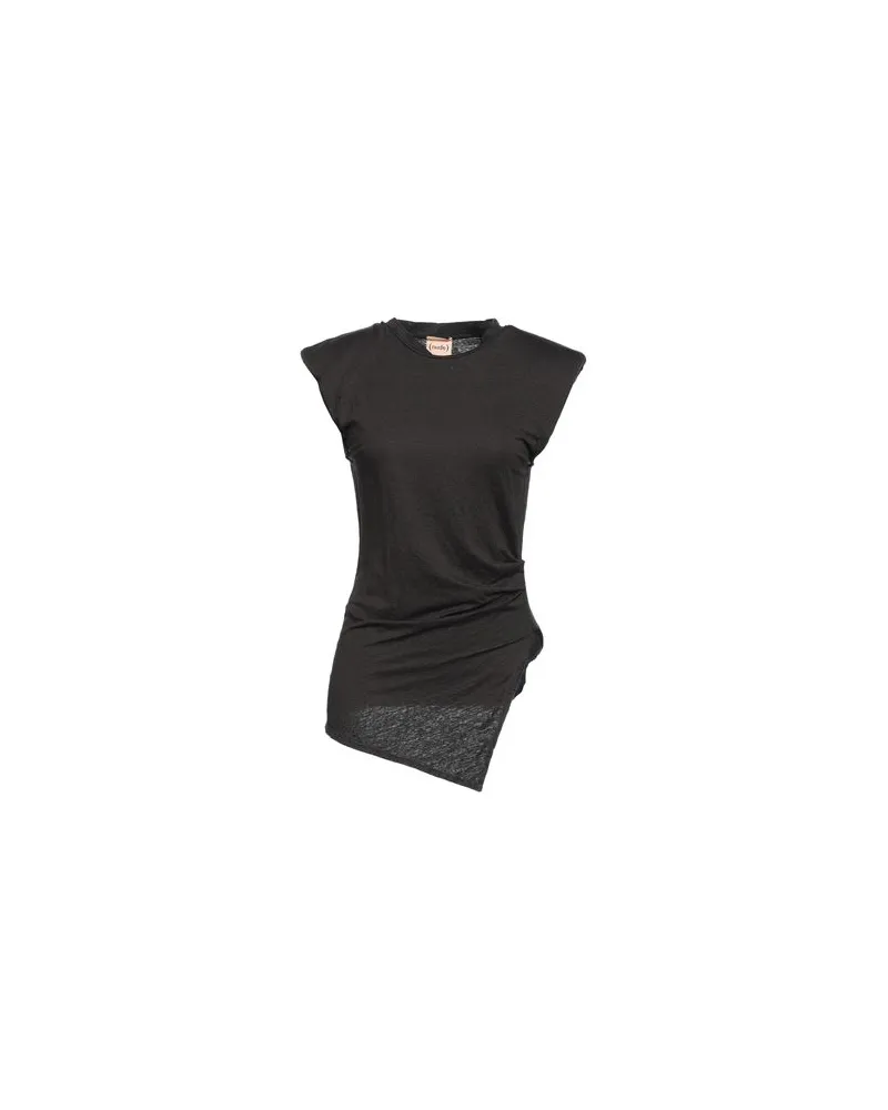 NUDE TOPS - T-shirtsauf YOOX.COM Schwarz