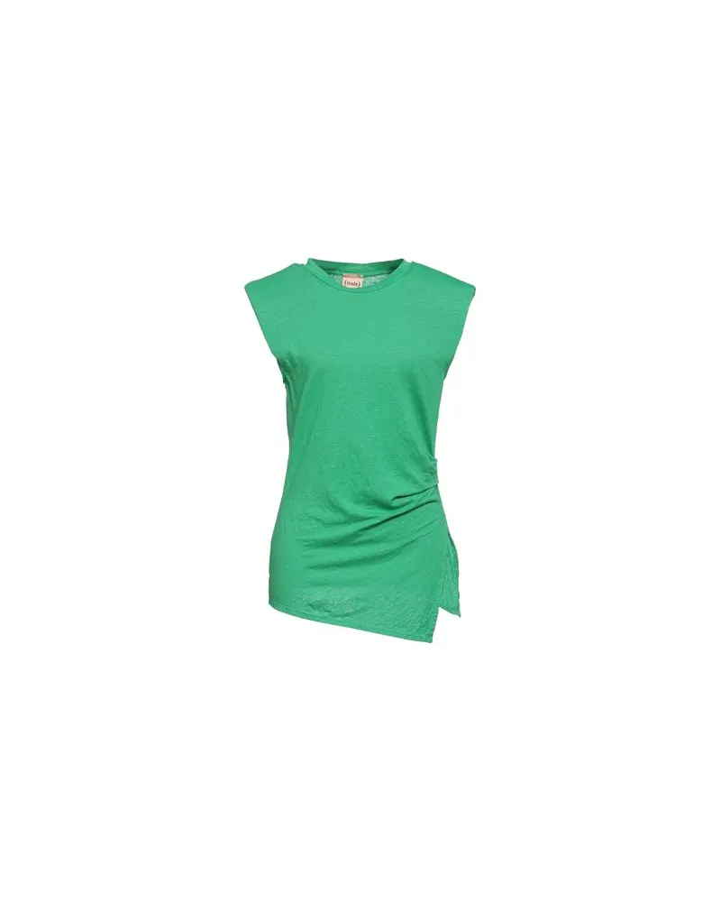 NUDE TOPS - T-shirtsauf YOOX.COM Smaragdgrün
