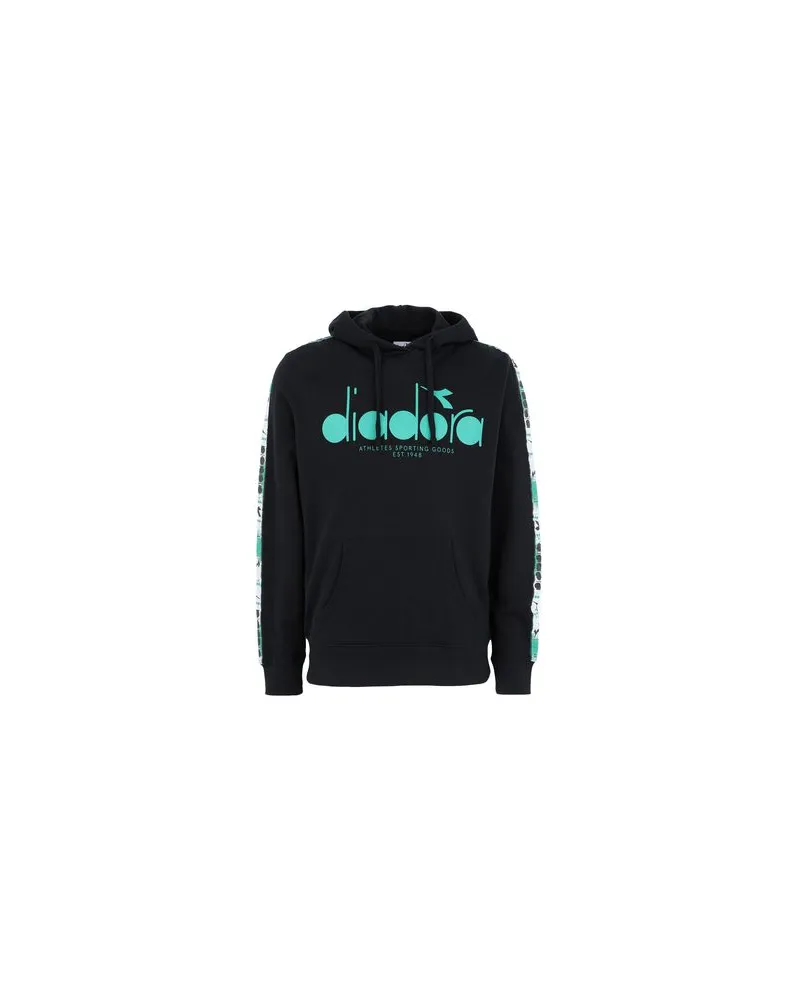 Diadora HOODIE 5PALLE OFFSIDE  - TOPS - Sweatshirtsauf YOOX.COM Schwarz