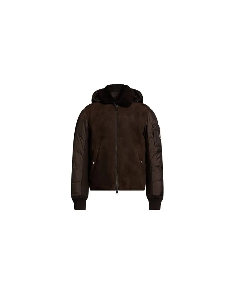 Moncler JACKEN & MÄNTEL - Pufferjacken & Daunenjackenauf YOOX.COM Schokobraun