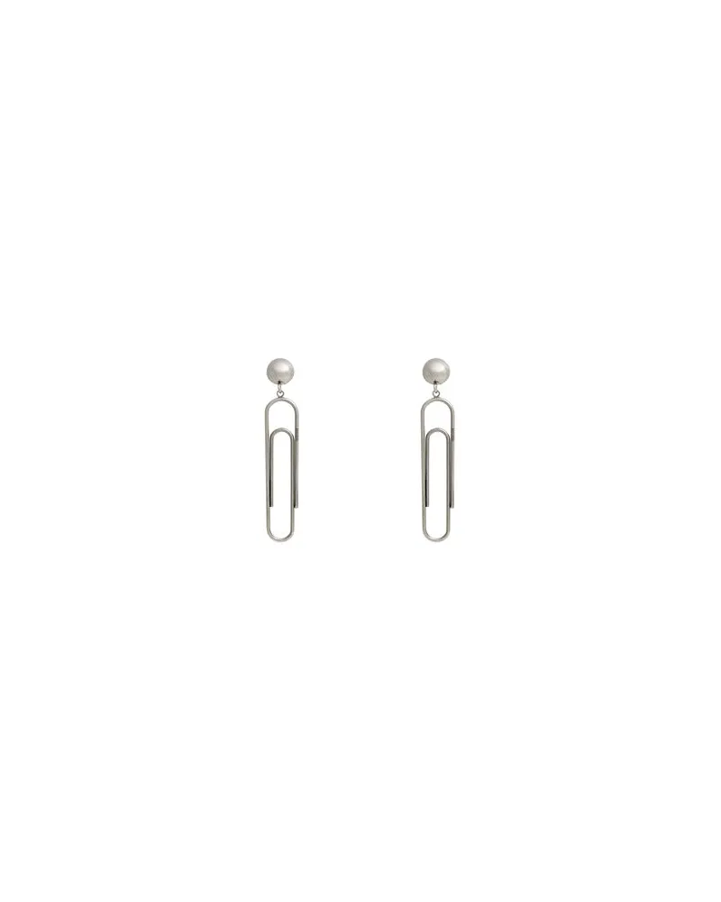 Moschino SCHMUCK und UHREN - Ohrringeauf YOOX.COM Silber