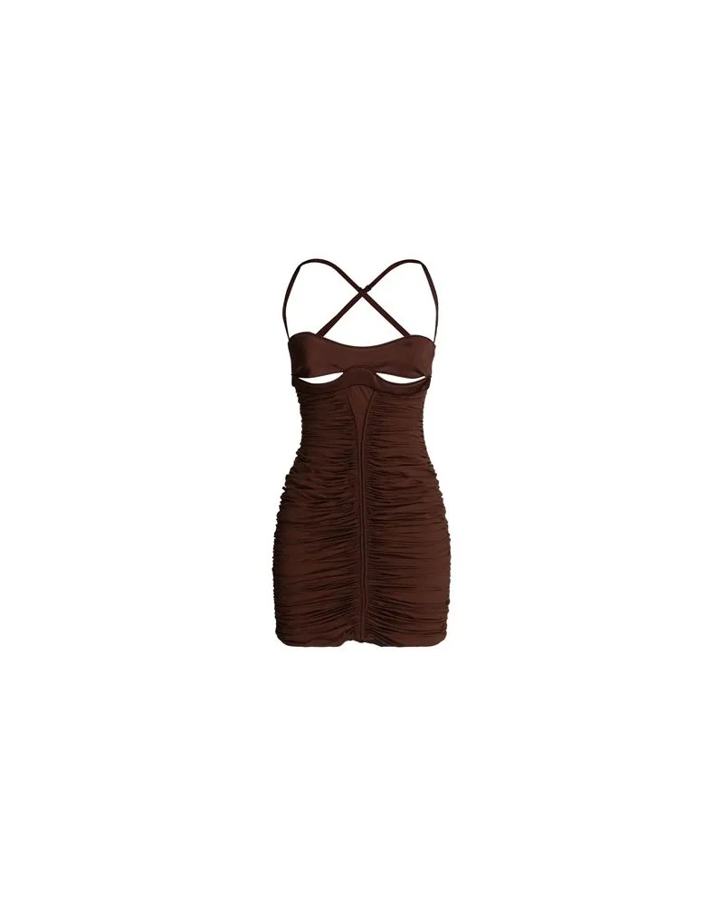 Thierry Mugler KLEIDER - Mini-Kleiderauf YOOX.COM Schokobraun