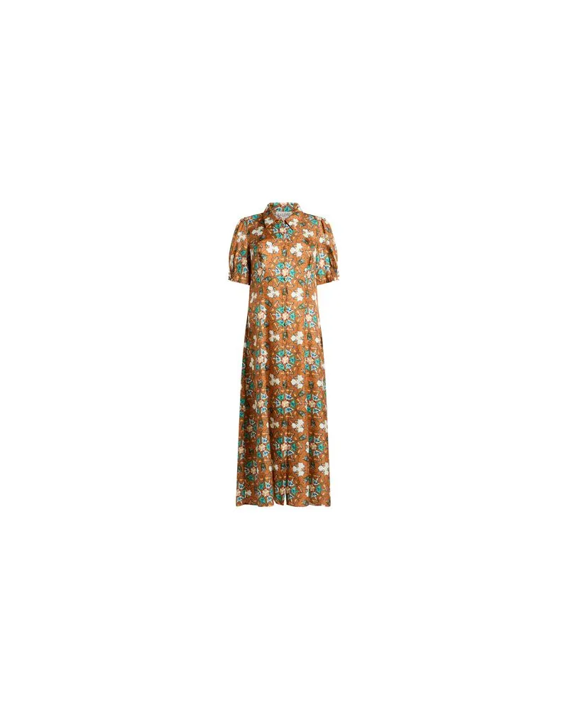 Saloni KLEIDER - Midi-Kleiderauf YOOX.COM Mandarine