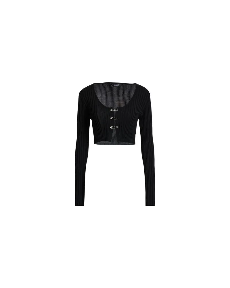 Versace STRICKWAREN - Strickjackenauf YOOX.COM Schwarz