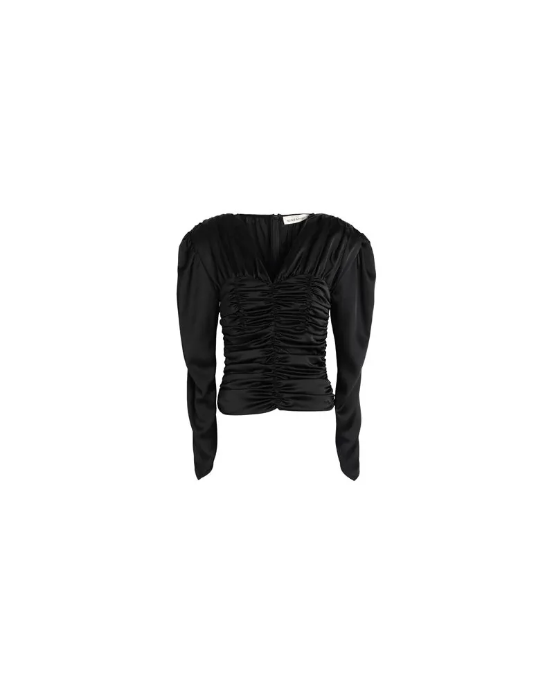 NINEMINUTES TOP IN RASO   - TOPS - Topsauf YOOX.COM Schwarz