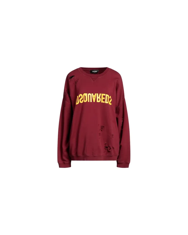 Dsquared2 TOPS - Sweatshirtsauf YOOX.COM Bordeaux