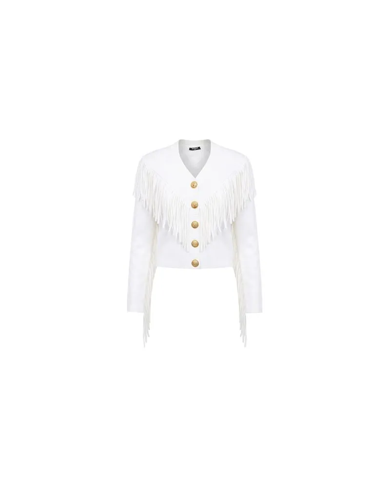 Balmain STRICKWAREN - Strickjackenauf YOOX.COM Weiß
