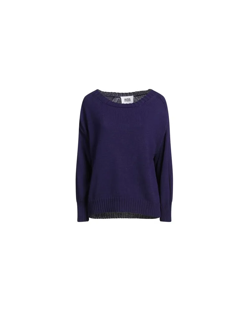 Alpha Studio STRICKWAREN - Pulloverauf YOOX.COM Dunkelviolett