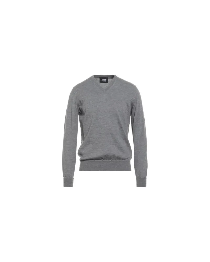Alpha Studio STRICKWAREN - Pulloverauf YOOX.COM Grau