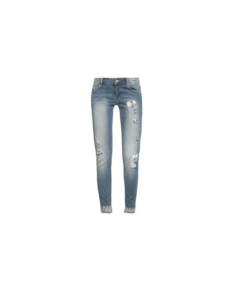 Fracomina JEANS - HOSEN & RÖCKE - Jeanshosenauf YOOX.COM Blau