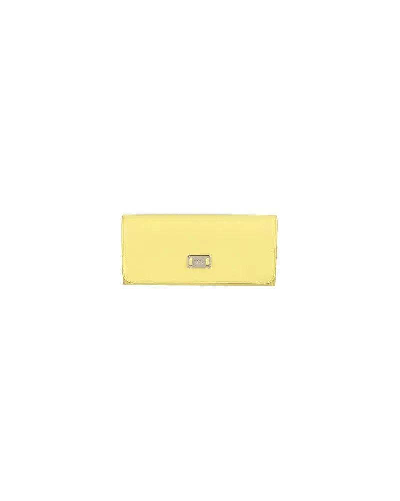 TOD'S Kleinlederwaren - Brieftaschenauf YOOX.COM Pastellgelb