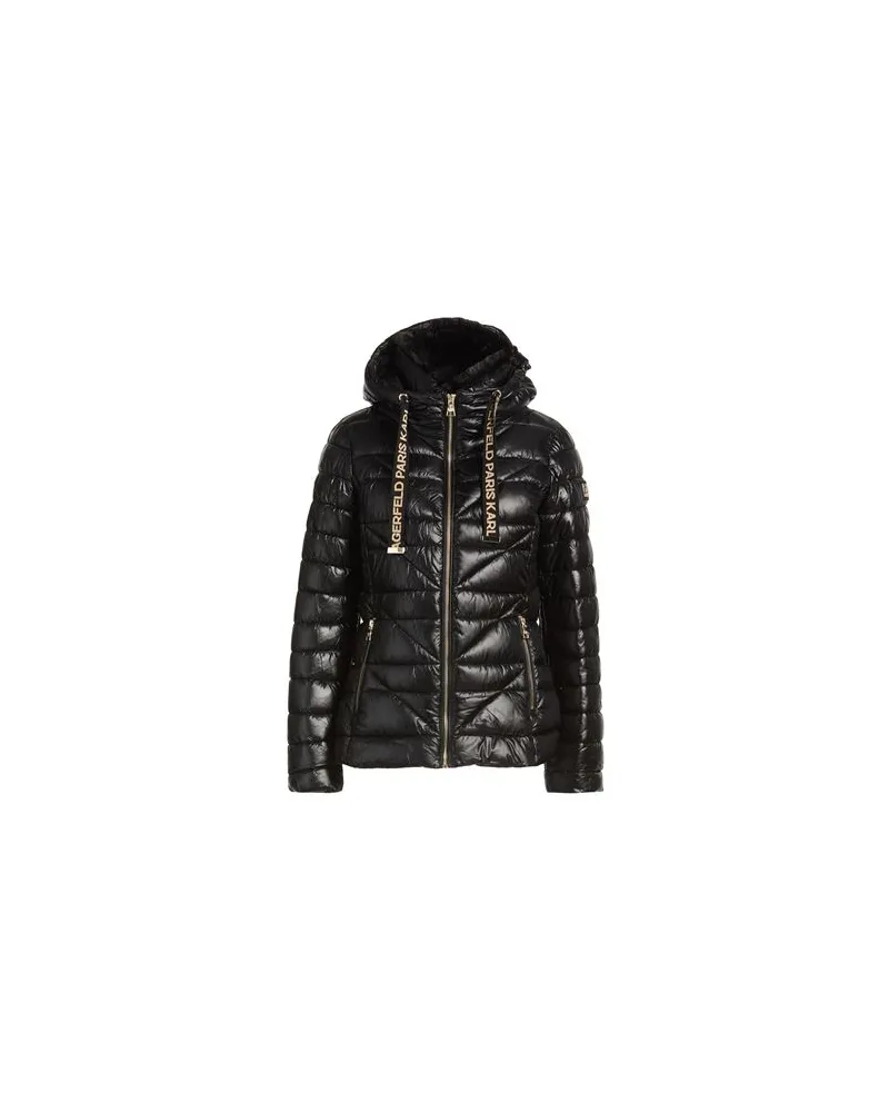 Karl Lagerfeld JACKEN & MÄNTEL - Pufferjacken & Daunenjackenauf YOOX.COM Schwarz
