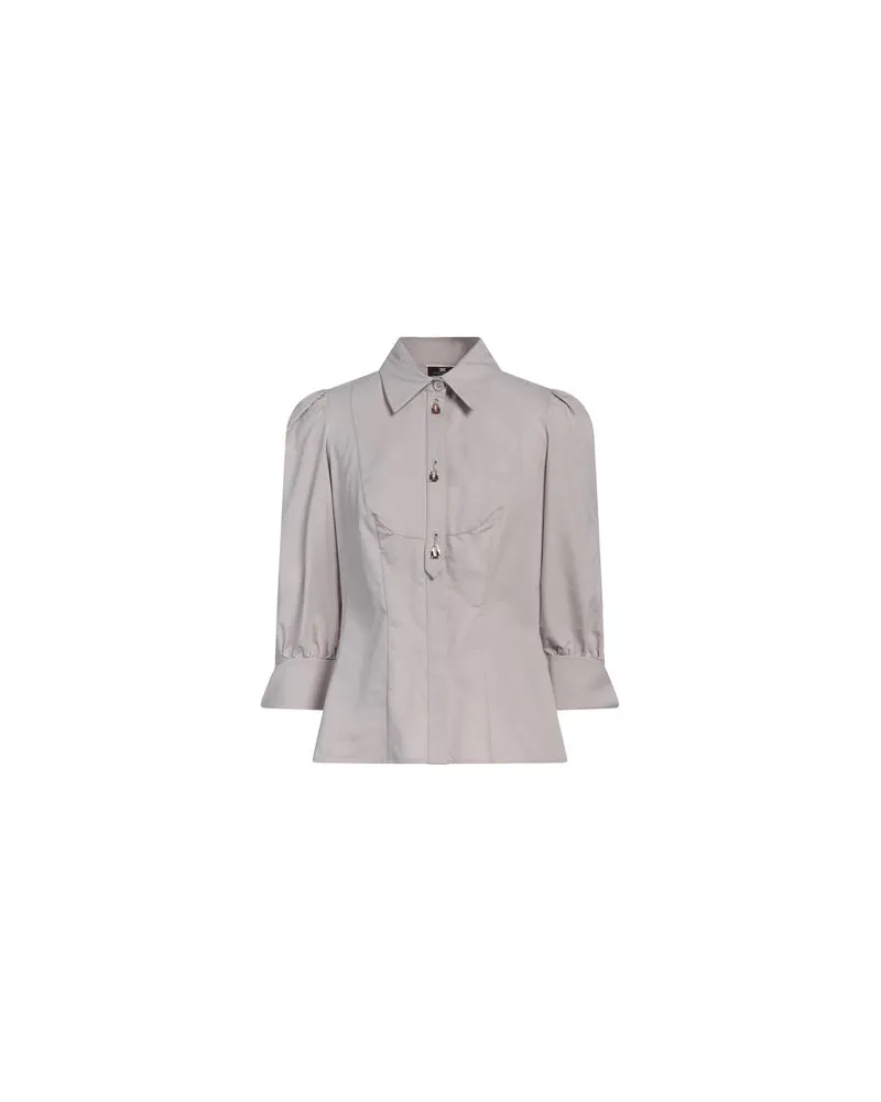 Elisabetta Franchi TOPS - Hemdenauf YOOX.COM Hellgrau