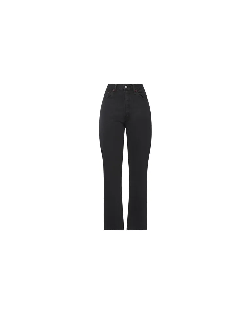 RE/DONE HOSEN & RÖCKE - Jeanshosenauf YOOX.COM Schwarz