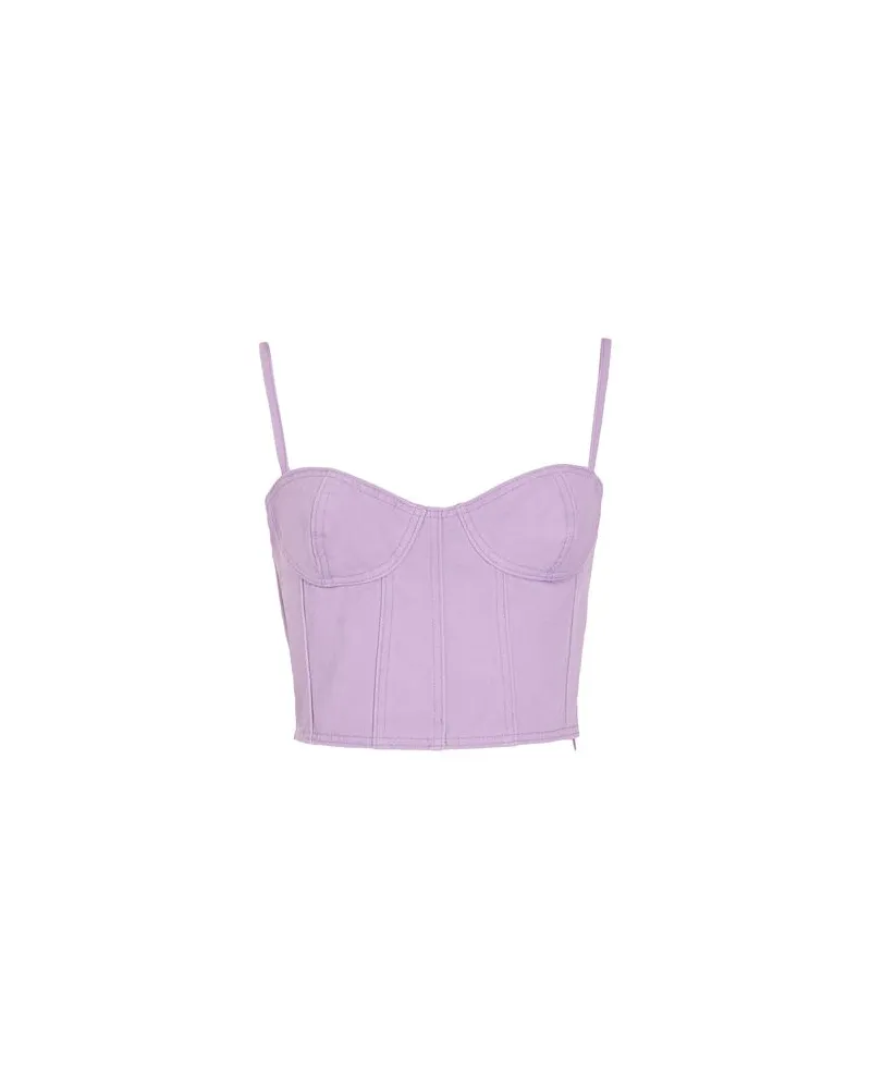 8 by Yoox ORGANIC COTTON DENIM BUSTIER  - TOPS - Topsauf YOOX.COM Malve