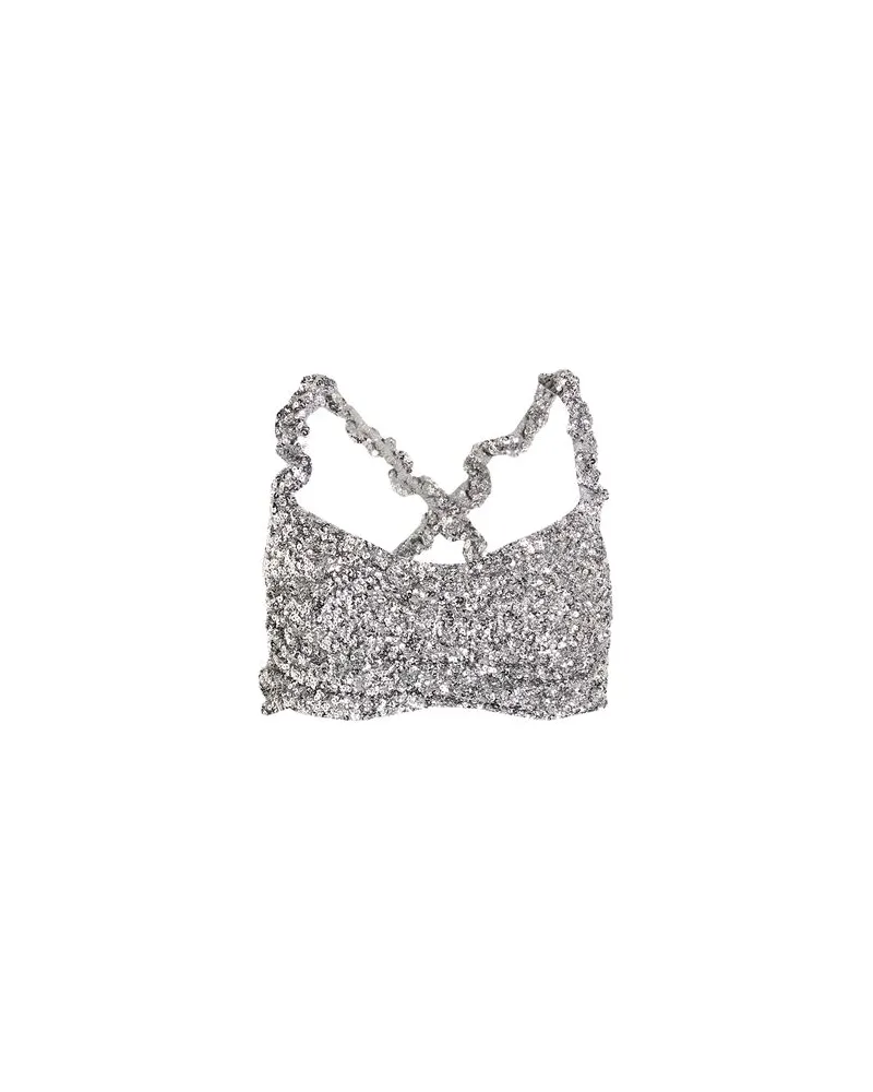Ganni TOPS - Topsauf YOOX.COM Silber