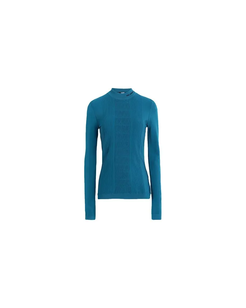 Karl Lagerfeld LIGHTWEIGHT TURTLENECK  - STRICKWAREN - Pulloverauf YOOX.COM Aquamarin