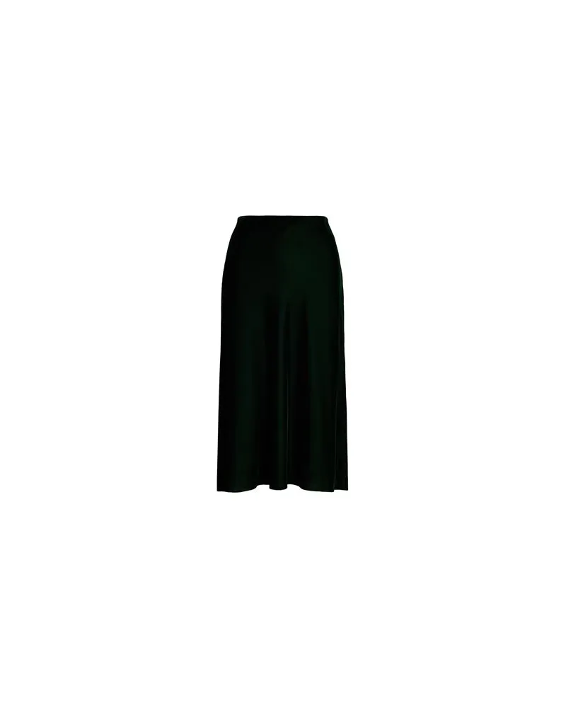 Ralph Lauren Velvet A-Line Skirt  - HOSEN & RÖCKE - Midi-Röckeauf YOOX.COM Dunkelgrün