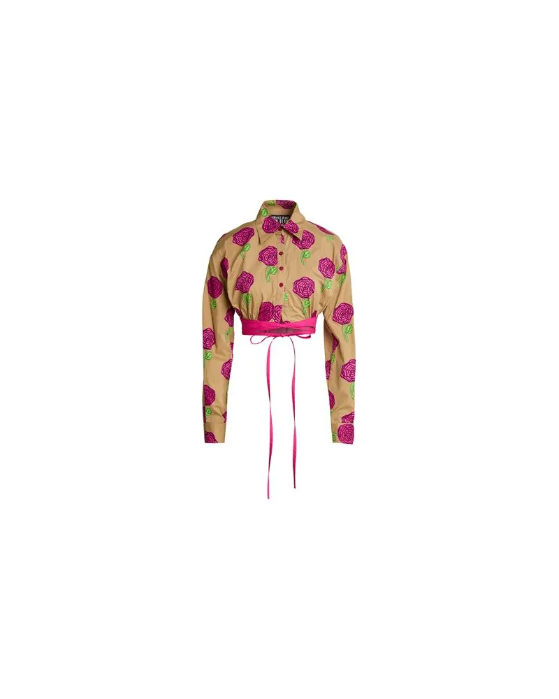 Versace Jeans TOPS - Hemdenauf YOOX.COM Sand