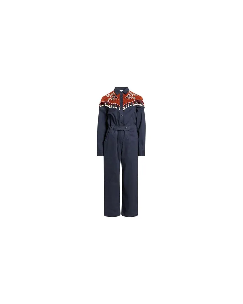Stella Jean OVERALLS - Jumpsuitsauf YOOX.COM Marineblau
