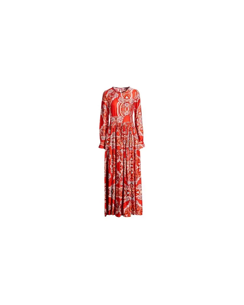 Connor & Blake KLEIDER - Maxi-Kleiderauf YOOX.COM Tomatenrot
