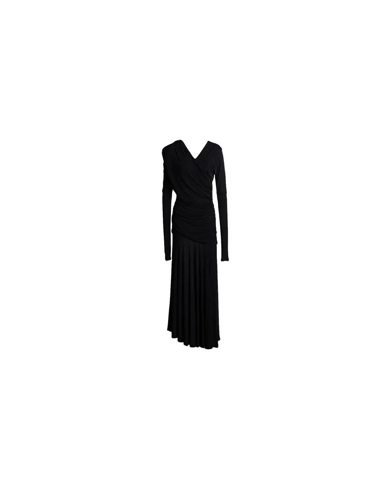 Ganni KLEIDER - Maxi-Kleiderauf YOOX.COM Schwarz