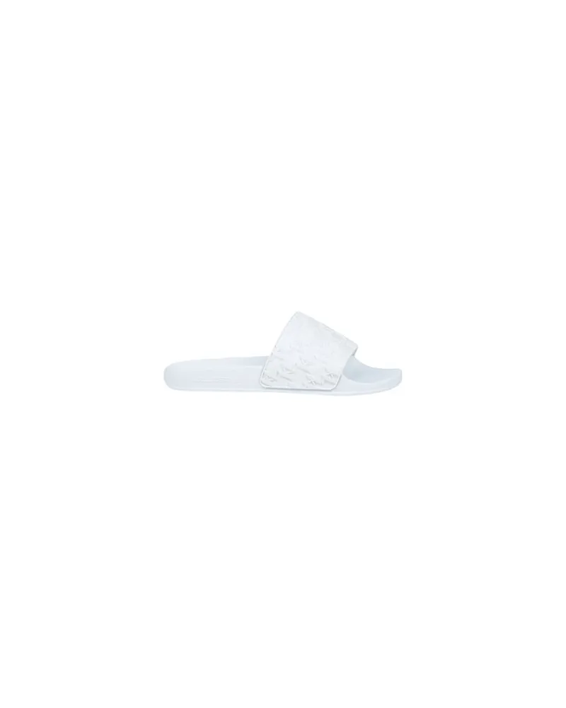 Karl Lagerfeld KONDO MONOGRAM SLIDE   - SCHUHE - Sandalenauf YOOX.COM Weiß