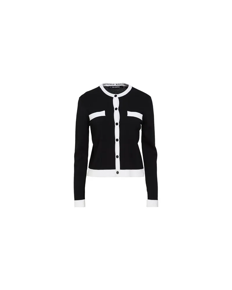 Karl Lagerfeld KARL CARES - STRICKWAREN - Strickjackenauf YOOX.COM Schwarz