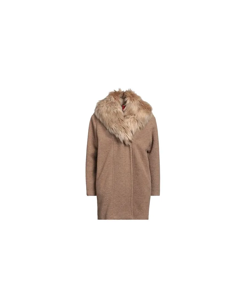 DISTRETTO12 JACKEN & MÄNTEL - Mäntelauf YOOX.COM Beige
