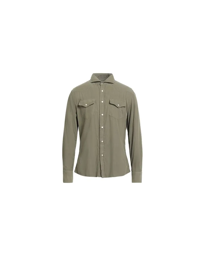 Brunello Cucinelli TOPS - Hemdenauf YOOX.COM Militärgrün