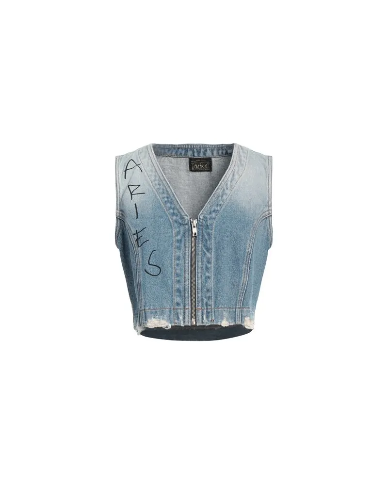 Aries JACKEN & MÄNTEL - Jeansjacken/Mäntelauf YOOX.COM Blau